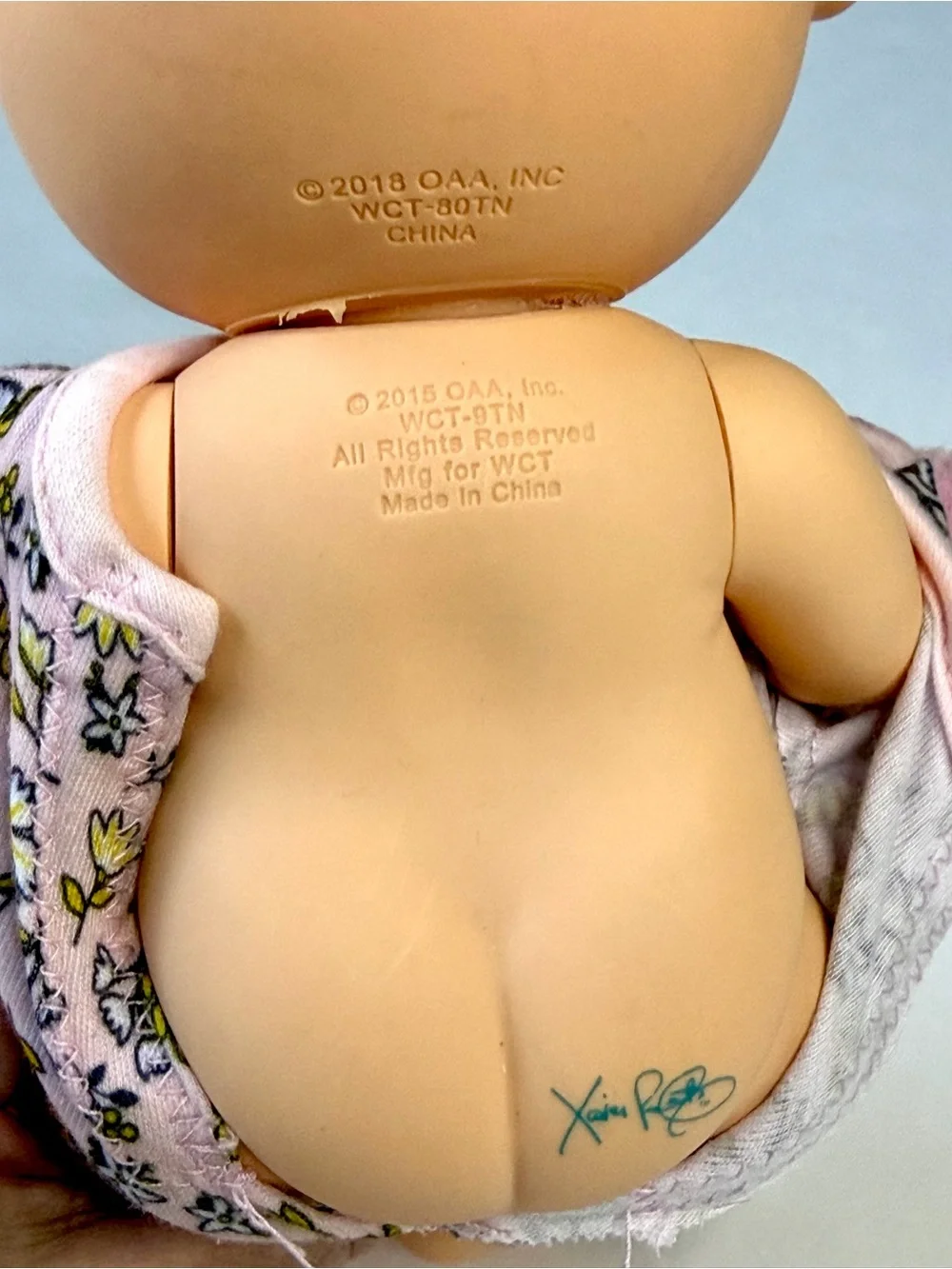 Cabbage Patch Kids Doll 9” Snuggle Time Newborn Girl Blue Eyes Outfit Blanket
